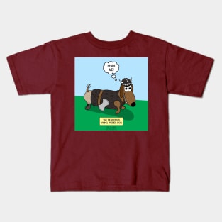 The Ferocious Viking Wiener Dog Kids T-Shirt